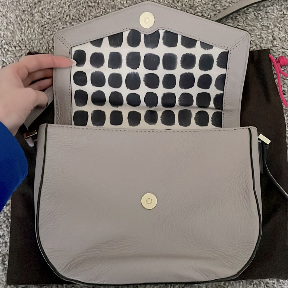 Kate Spade Taupe Gray Shoulder Bag - Picture 4 of 9